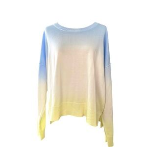 Sanctuary Sunset Ombre Pullover Sweater XL Women Slouchy Oversized Knit Top
